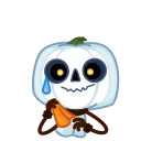 Pumpkin Ghost  emoji 🥲