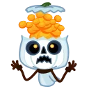 Pumpkin Ghost  emoji 🤯