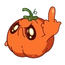 Pumpkin Jack emoji 🖕