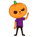 Хеллоуинсая Тыква-Человек  emoji 👍