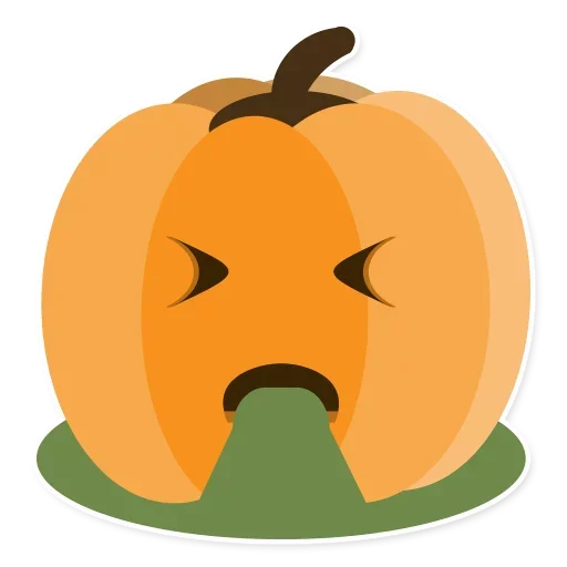 Telegram Sticker «Pumpkin Pump» 😲