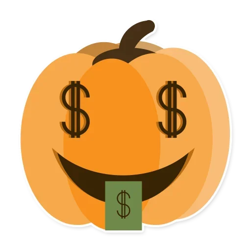 Telegram Sticker «Pumpkin Pump» 😮