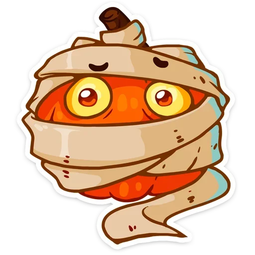 Telegram Sticker «Pumpkin ween» 😧