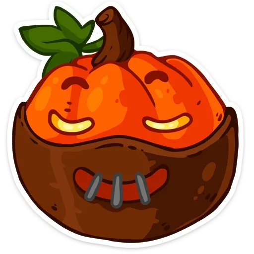 Pumpkin ween sticker 😮