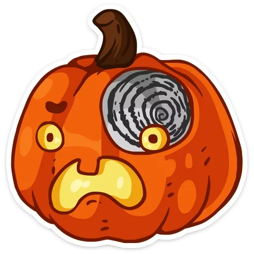 Pumpkin ween sticker 😧