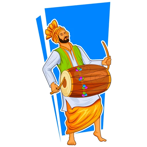 Telegram Sticker «Bhangra ਭੰਗੜਾ» 🕺