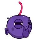 Эмодзи Purple Cherry 🤔
