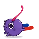 Эмодзи Purple Cherry 🏃‍♀️