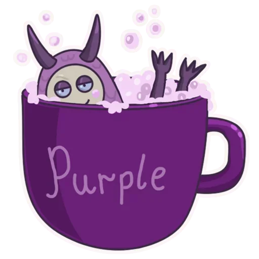 Telegram Sticker «Purple» 😙