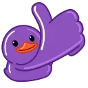 Purple Duck  stiker 👍