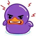 Стікер Purple Duck 😡