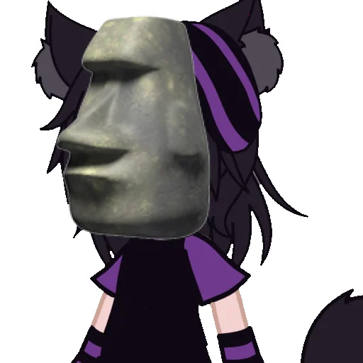 Эмодзи _._purple.cat_._ 🗿