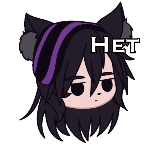 Telegram stiker «_._purple.cat_._» 👎
