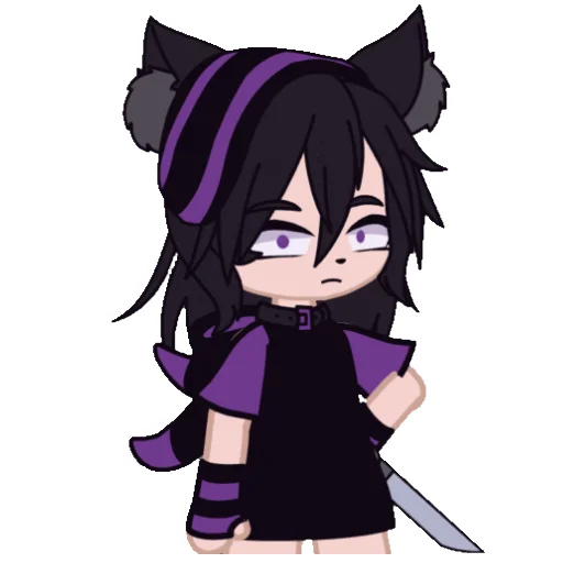 _._purple.cat_._ sticker 😐