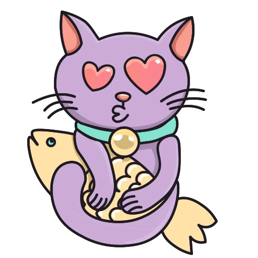 Стікер Purple Cat 😘