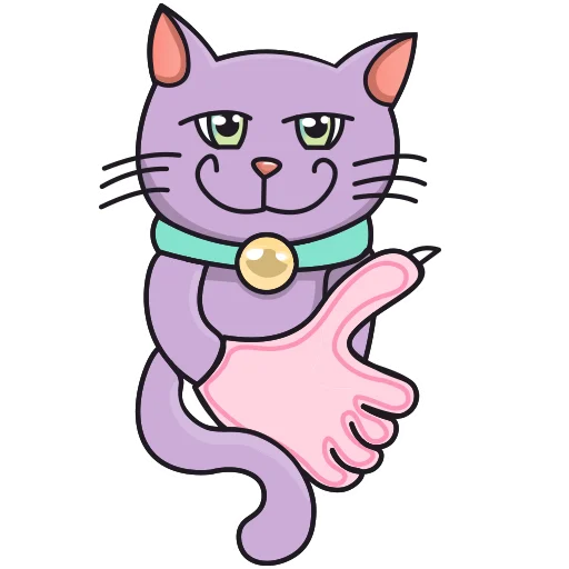 Стікер Purple Cat 👍