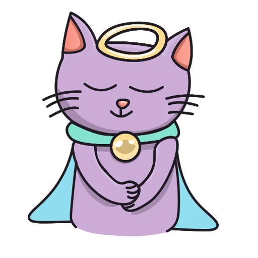 Стикер Purple Cat 😇