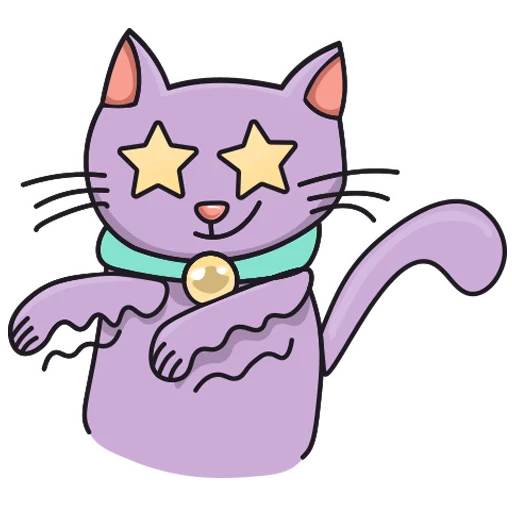 Стікер Purple Cat 🤩