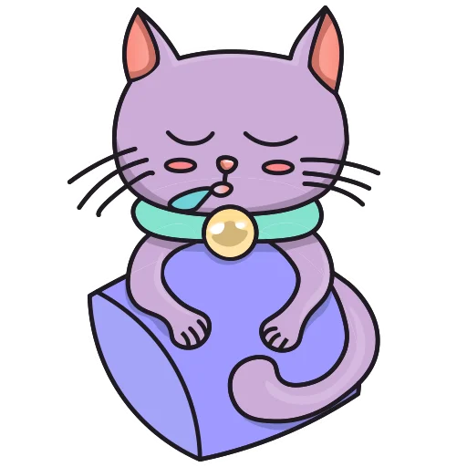 Стикер Purple Cat 🌙
