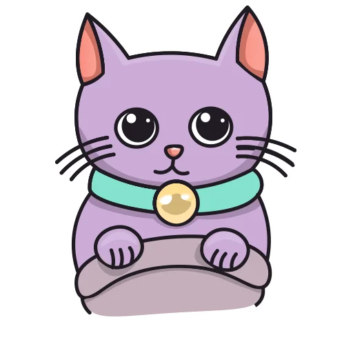 Стікер Purple Cat 🥺