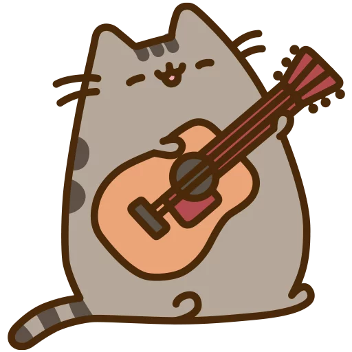 Pusheen by JJ emoji 🎸