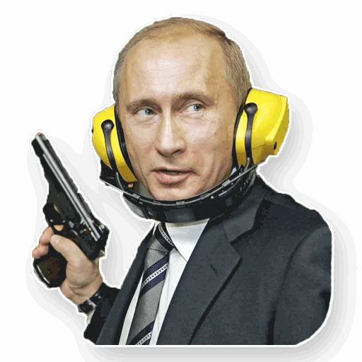 Стікер Telegram «Путин» 🔫