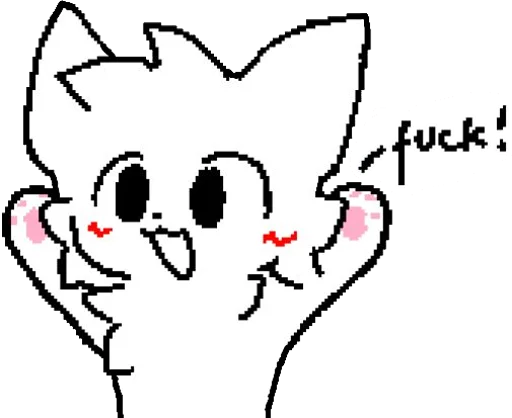 Telegram stiker «Silly cat» ❌