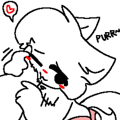Telegram stiker «Silly cat» ❤️