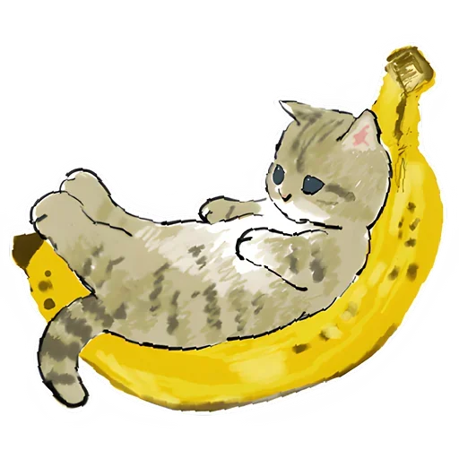 Telegram stiker «Милые котики» 🍌