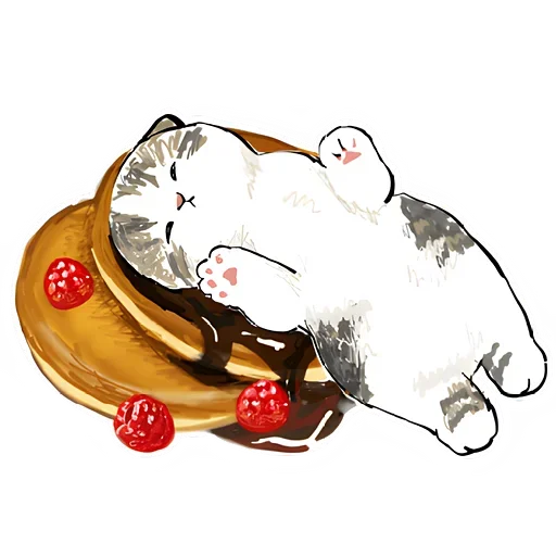 Telegram Sticker «Милые котики» 🥞