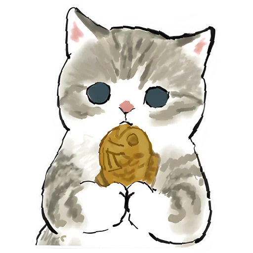 Стикер Telegram «Милые котики» 🍙