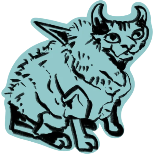 Telegram stiker «Mad cats» 😈