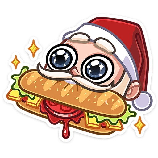 Telegram stiker «Деда Мороз» 🤩