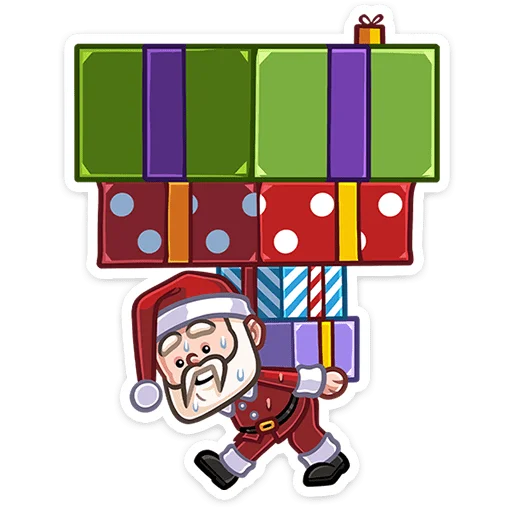 Стикер Telegram «Деда Мороз» 🎁