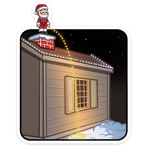 Telegram Sticker «Деда Мороз » 😈
