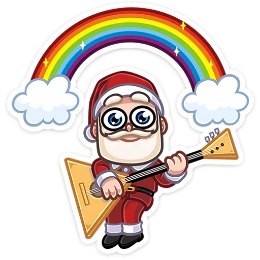 Деда Мороз emoji 🌈