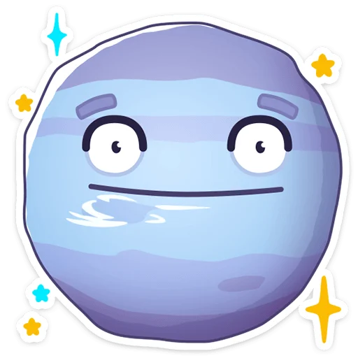 Telegram Sticker «Парад планет» 😐