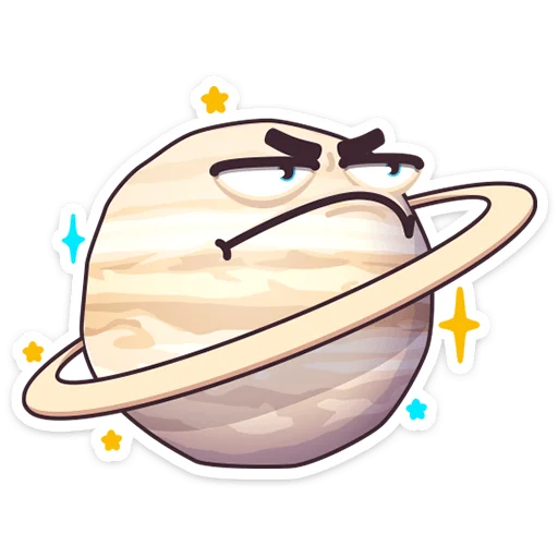 Telegram Sticker «Парад планет» 😤