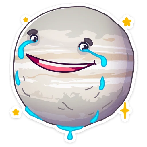 Telegram Sticker «Парад планет» 😢