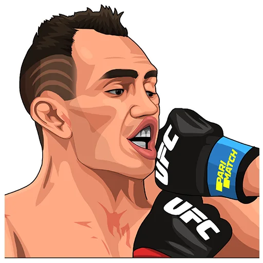 Telegram stiker «PARIMATCH + UFC» 😖