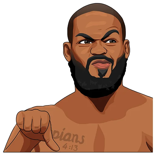 Telegram stiker «PARIMATCH + UFC» 👎