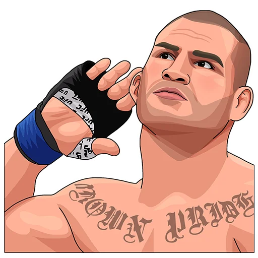 Telegram stiker «PARIMATCH + UFC» 🙋‍♂️