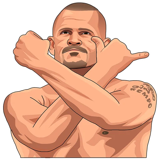 Стикер Telegram «PARIMATCH + UFC» ✊