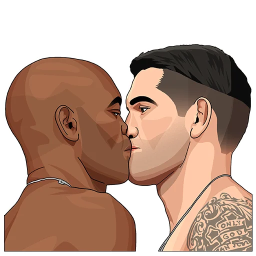 Telegram stiker «PARIMATCH + UFC» 😘