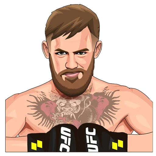 Стікер Telegram «PARIMATCH + UFC» 😏