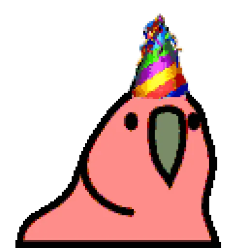 Эмодзи Party Parrot Animated 2 🦜
