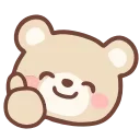 HD pastel bear emoji 👍