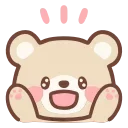 HD pastel bear emoji 🤩