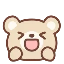 HD pastel bear emoji 😆