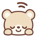 HD pastel bear emoji 🙇‍♀️